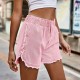 Women Fashion Denim Elastic Waist Shorts Women Fashion Denim Elastic Waist Shorts