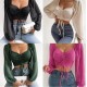 Summer V-Neck Chiffon Drawstring Lantern Sleeves Tight Fashion Sexy Blouse Summer V-Neck Chiffon Drawstring Lantern Sleeves Tight Fashion Sexy Blouse