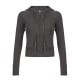 Women Fashion Casual Solid Color Long-Sleeve Rib Drawstring Zipper Pocket Jacket Women Fashion Casual Solid Color Long-Sleeve Rib Drawstring Zipper Pocket Jacket