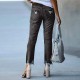 Women Fashion Slim-Fit Ripped Fringe Straight Jeans Women Fashion Slim-Fit Ripped Fringe Straight Jeans