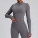 Women Fashion Solid Color Long-Sleeve Zipper Tight Quick-Dry Yoga Top Women Fashion Solid Color Long-Sleeve Zipper Tight Quick-Dry Yoga Top