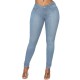 Women Fashion Basic Plus Size Skinny Pencil Jeans Women Fashion Basic Plus Size Skinny Pencil Jeans