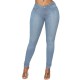 Women Fashion Basic Plus Size Skinny Pencil Jeans Women Fashion Basic Plus Size Skinny Pencil Jeans