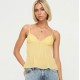 Women Fashion Sexy Solid Color Lace Perspective Backless Camisole Women Fashion Sexy Solid Color Lace Perspective Backless Camisole