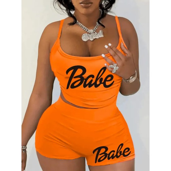 Women Sexy Summer Crop Camis Shorts Set Women Sexy Summer Crop Camis Shorts Set