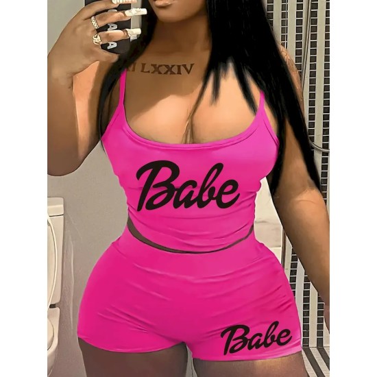 Women Sexy Summer Crop Camis Shorts Set Women Sexy Summer Crop Camis Shorts Set