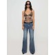 Women Fashion Sexy Leopard Backless Crop Top Women Fashion Sexy Leopard Backless Crop Top