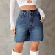 Women Fashion Casual High Waist Denim Shorts Women Fashion Casual High Waist Denim Shorts