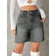 Women Fashion Casual High Waist Denim Shorts Women Fashion Casual High Waist Denim Shorts