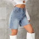 Women Fashion Casual High Waist Denim Shorts Women Fashion Casual High Waist Denim Shorts