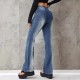 Women Fashion Gradient Stretch Jeans Women Fashion Gradient Stretch Jeans