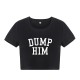 Women Fashion Sexy Printed Short Sleeve Crop Top Women Fashion Sexy Printed Short Sleeve Crop Top