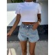Street Fashion Rhinestone Women Denim Shorts Street Fashion Rhinestone Women Denim Shorts