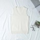 Women Fashion Solid Color V-Neck Sleeveless Knitwear Women Fashion Solid Color V-Neck Sleeveless Knitwear