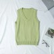 Women Fashion Solid Color V-Neck Sleeveless Knitwear Women Fashion Solid Color V-Neck Sleeveless Knitwear