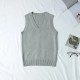 Women Fashion Solid Color V-Neck Sleeveless Knitwear Women Fashion Solid Color V-Neck Sleeveless Knitwear