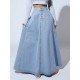 Women Fashion Single-Breasted Denim Skirt Women Fashion Single-Breasted Denim Skirt
