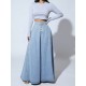 Women Fashion Single-Breasted Denim Skirt Women Fashion Single-Breasted Denim Skirt