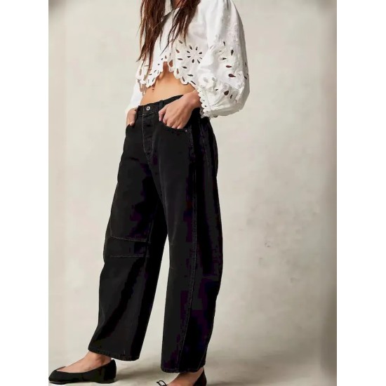 Women Casual Loose Jeans Women Casual Loose Jeans