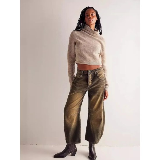Women Casual Loose Jeans Women Casual Loose Jeans