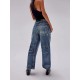 Women Fashion Stitching Loose Jeans Women Fashion Stitching Loose Jeans