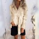 Women Fashion Casual Solid Color Lapel Long Sleeve Single-Breasted Blouse Women Fashion Casual Solid Color Lapel Long Sleeve Single-Breasted Blouse