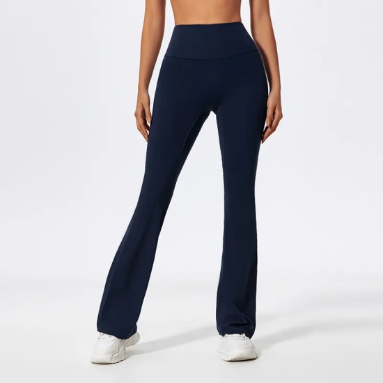 Women Fashion Casual Solid Color High Waist Wide Leg Yoga Sports Pants Women Fashion Casual Solid Color High Waist Wide Leg Yoga Sports Pants
