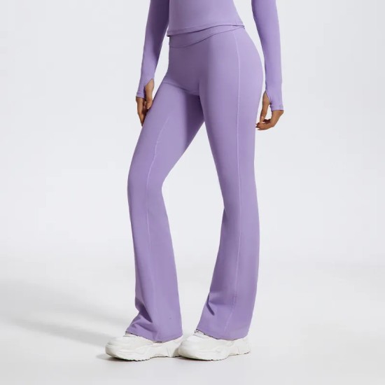 Women Fashion Casual Solid Color High Waist Wide Leg Yoga Sports Pants Women Fashion Casual Solid Color High Waist Wide Leg Yoga Sports Pants
