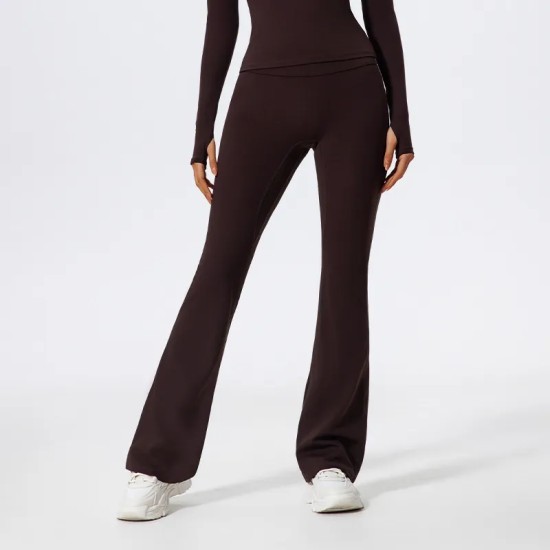 Women Fashion Casual Solid Color High Waist Wide Leg Yoga Sports Pants Women Fashion Casual Solid Color High Waist Wide Leg Yoga Sports Pants