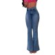 Women Fashion High Waist Flared Jeans Women Fashion High Waist Flared Jeans