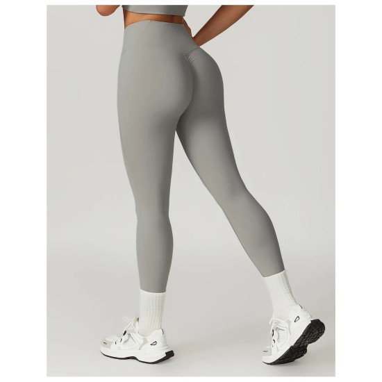 Women Fashion Casual Solid Color High Waist Quick-Drying Breathable Yoga Sports Leggings Women Fashion Casual Solid Color High Waist Quick-Drying Breathable Yoga Sports Leggings
