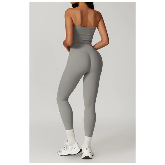 Women Fashion Casual Solid Color High Waist Quick-Drying Breathable Yoga Sports Leggings Women Fashion Casual Solid Color High Waist Quick-Drying Breathable Yoga Sports Leggings