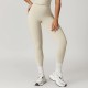 Women Fashion Casual Solid Color High Waist Quick-Drying Breathable Yoga Sports Leggings Women Fashion Casual Solid Color High Waist Quick-Drying Breathable Yoga Sports Leggings