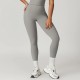 Women Fashion Casual Solid Color High Waist Quick-Drying Breathable Yoga Sports Leggings Women Fashion Casual Solid Color High Waist Quick-Drying Breathable Yoga Sports Leggings