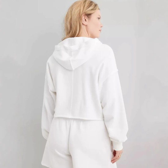 Women Fashion Simple Solid Color V-Neck Long Sleeve Loose Hoodies Women Fashion Simple Solid Color V-Neck Long Sleeve Loose Hoodies