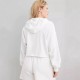 Women Fashion Simple Solid Color V-Neck Long Sleeve Loose Hoodies Women Fashion Simple Solid Color V-Neck Long Sleeve Loose Hoodies