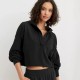 Women Fashion Simple Solid Color V-Neck Long Sleeve Loose Hoodies Women Fashion Simple Solid Color V-Neck Long Sleeve Loose Hoodies