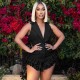 Women Fashion Sexy Solid Color Lapel Button Sleeveless Ruffle Rompers Women Fashion Sexy Solid Color Lapel Button Sleeveless Ruffle Rompers