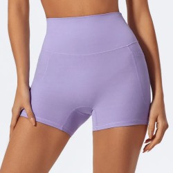 Women Fashion Casual Solid Color Quick-Drying Breathable Sports Yoga Shorts